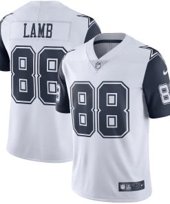 Men’s Nike CeeDee Lamb White Dallas Cowboys 2nd Alternate Vapor Limited Jersey