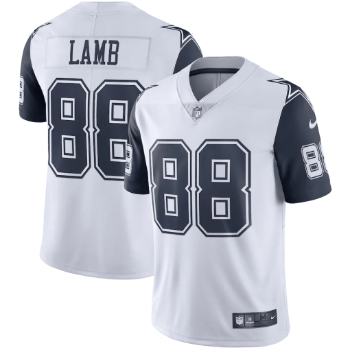 Men’s Nike CeeDee Lamb White Dallas Cowboys 2nd Alternate Vapor Limited Jersey