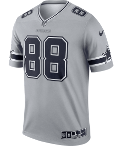 Alternative view of Men’s Nike CeeDee Lamb Gray Dallas Cowboys Inverted Legend Jersey