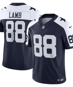 Men’s Nike CeeDee Lamb Navy Dallas Cowboys Vapor F.U.S.E. Limited Jersey
