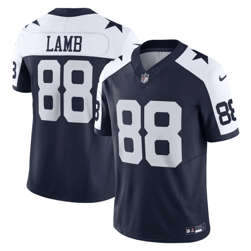 Men’s Nike CeeDee Lamb Navy Dallas Cowboys Vapor F.U.S.E. Limited Jersey