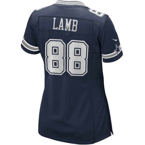 Women’s Nike CeeDee Lamb Navy Dallas Cowboys Game Jersey - Image 3