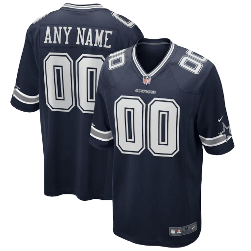 Men’s Nike Navy Dallas Cowboys Custom Game Jersey