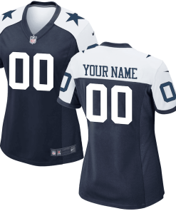 Women’s Nike Navy Dallas Cowboys Alternate Custom Game Jersey