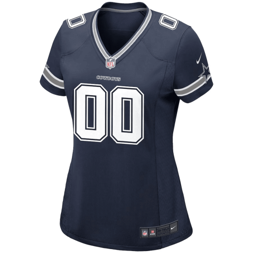 Women’s Nike Navy Dallas Cowboys Custom Game Jersey - Image 2