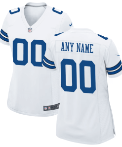 Women’s Nike White Dallas Cowboys Custom Game Jersey