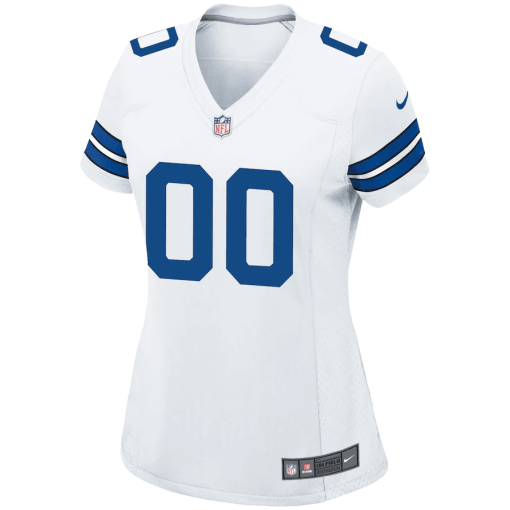 Women’s Nike White Dallas Cowboys Custom Game Jersey - Image 2