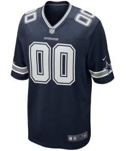 Alternative view of Men’s Nike Navy Dallas Cowboys Custom Game Jersey