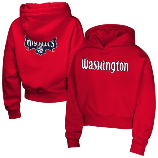 Washington Mystics Girls Youth Top Closer Fashion Pullover Hoodie – Red