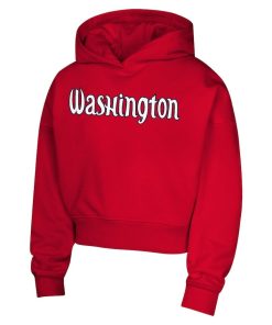 Alternative view of Washington Mystics Girls Youth Top Closer Fashion Pullover Hoodie – Red