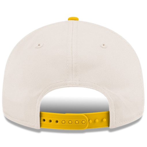 Los Angeles Chargers New Era Charger Power Retro Crown 9FIFTY Adjustable Hat – Cream/Gold - Image 4