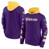 Minnesota Vikings Fanatics Patched Out Pullover Hoodie – Purple/Gold