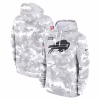 Buffalo Bills Nike Youth 2024 Salute To Service Pullover Hoodie – White/Gray