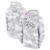 Denver Broncos Nike Youth 2024 Salute To Service Pullover Hoodie – White/Gray