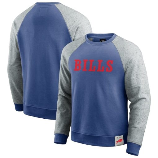 Buffalo Bills Darius Rucker Collection by Fanatics Colorblock Pullover Sweatshirt – Royal/Heather Gray