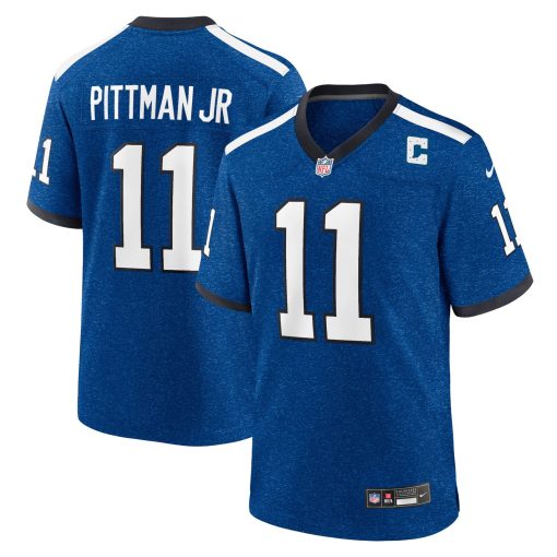 Indiana Nights Michael Pittman Jr. Indianapolis Colts Nike Alternate Game Jersey – Blue