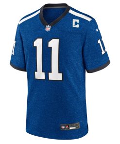 Alternative view of Indiana Nights Michael Pittman Jr. Indianapolis Colts Nike Alternate Game Jersey – Blue