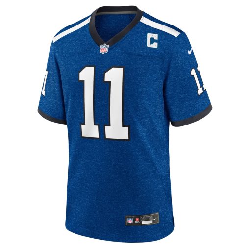 Indiana Nights Michael Pittman Jr. Indianapolis Colts Nike Alternate Game Jersey – Blue - Image 2
