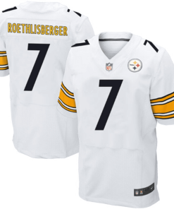 Mens Pittsburgh Steelers Ben Roethlisberger Nike White Elite Jersey