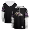 Baltimore Ravens ’47 Double Header Blitz Cornerback Pullover Hoodie – Black