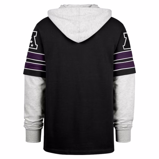 Baltimore Ravens ’47 Double Header Blitz Cornerback Pullover Hoodie – Black - Image 3