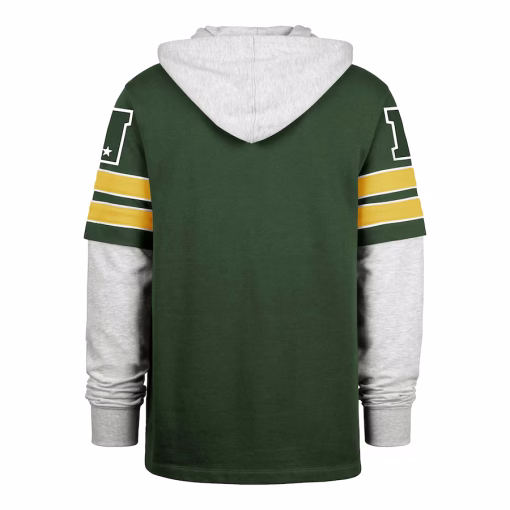 Men’s Green Bay Packers ’47 Green Double Header Blitz Cornerback Pullover Hoodie - Image 3