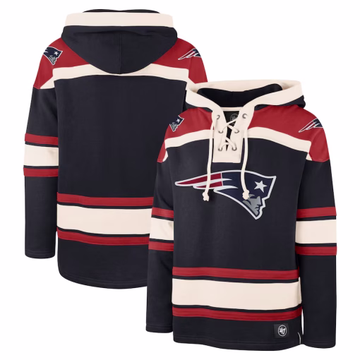 New England Patriots ’47 Superior Lacer Pullover Hoodie – Navy
