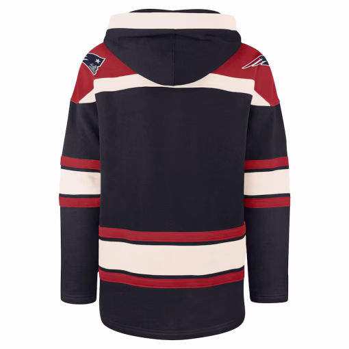 New England Patriots ’47 Superior Lacer Pullover Hoodie – Navy - Image 3