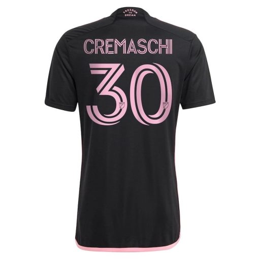 Men’s Inter Miami CF Benjamin Cremaschi adidas Black 2024 La Noche Replica Player Jersey - Image 3