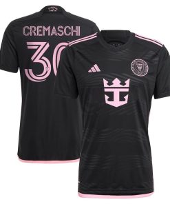 Men’s Inter Miami CF Benjamin Cremaschi adidas Black 2024 La Noche Replica Player Jersey