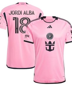 Men’s Inter Miami CF Jordi Alba Ramos adidas Pink 2024 2getherness Authentic Player Jersey