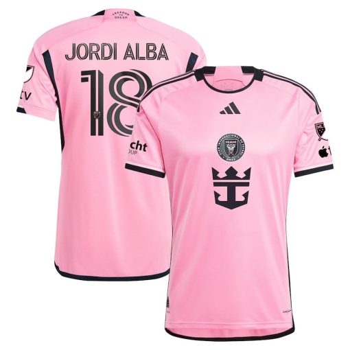 Men’s Inter Miami CF Jordi Alba Ramos adidas Pink 2024 2getherness Authentic Player Jersey