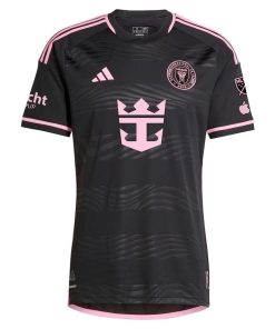 Alternative view of Men’s Inter Miami CF Lionel Messi adidas Black 2024 La Noche Authentic Player Jersey