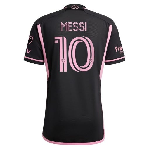 Men’s Inter Miami CF Lionel Messi adidas Black 2024 La Noche Authentic Player Jersey - Image 3