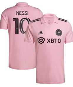 Men’s Inter Miami CF Lionel Messi adidas Pink 2023 The Heart Beat Kit Replica Jersey