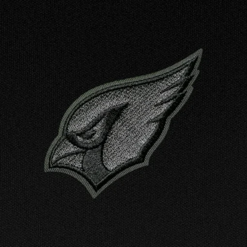 Arizona Cardinals Antigua Tonal Logo Tribute Quarter-Zip Pullover Top – Black - Image 2