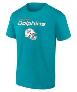 Alternative view of Miami Dolphins Personalized Name & Number Team Wordmark T-Shirt – Aqua
