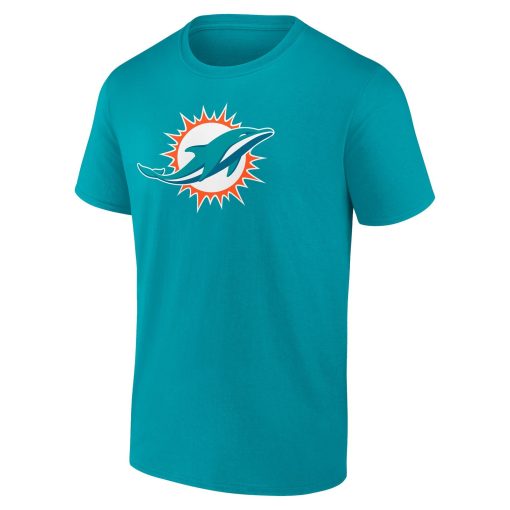 Miami Dolphins Team Authentic Personalized Name & Number T-Shirt – Aqua - Image 2