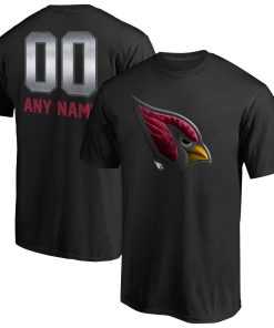 Arizona Cardinals Personalized Midnight Mascot T-Shirt – Black