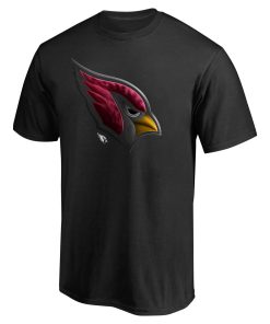 Alternative view of Arizona Cardinals Personalized Midnight Mascot T-Shirt – Black