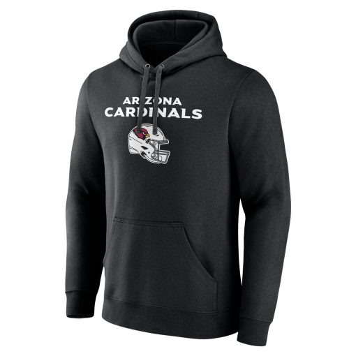 Arizona Cardinals Personalized Name & Number Team Wordmark Pullover Hoodie – Black - Image 2