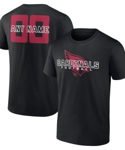Arizona Cardinals Stellar Personalized Name & Number T-Shirt – Black