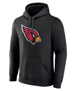Alternative view of Arizona Cardinals Team Authentic Personalized Name & Number Pullover Hoodie – Black