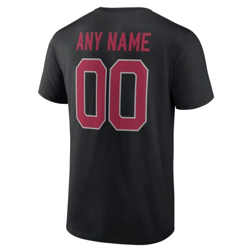 Arizona Cardinals Team Authentic Personalized Name & Number T-Shirt – Black - Image 3