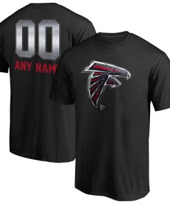 Atlanta Falcons Personalized Midnight Mascot T-Shirt – Black