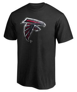 Alternative view of Atlanta Falcons Personalized Midnight Mascot T-Shirt – Black