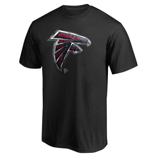 Atlanta Falcons Personalized Midnight Mascot T-Shirt – Black - Image 2