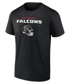 Alternative view of Atlanta Falcons Personalized Name & Number Team Wordmark T-Shirt – Black