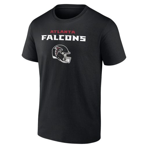 Atlanta Falcons Personalized Name & Number Team Wordmark T-Shirt – Black - Image 2