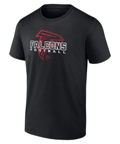 Alternative view of Atlanta Falcons Stellar Personalized Name & Number T-Shirt – Black